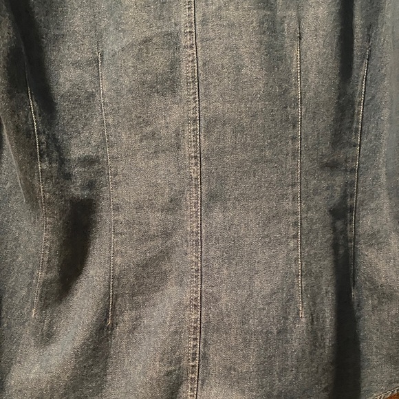 Sigrid Olsen 100% Cotton Blue Embroidered Shirt - Picture 5 of 7